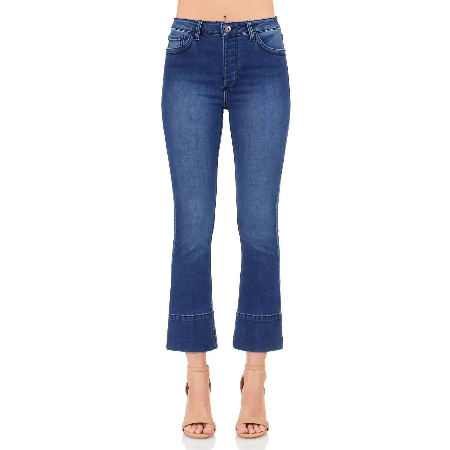 Starlet Crop Jean In Medium Wash