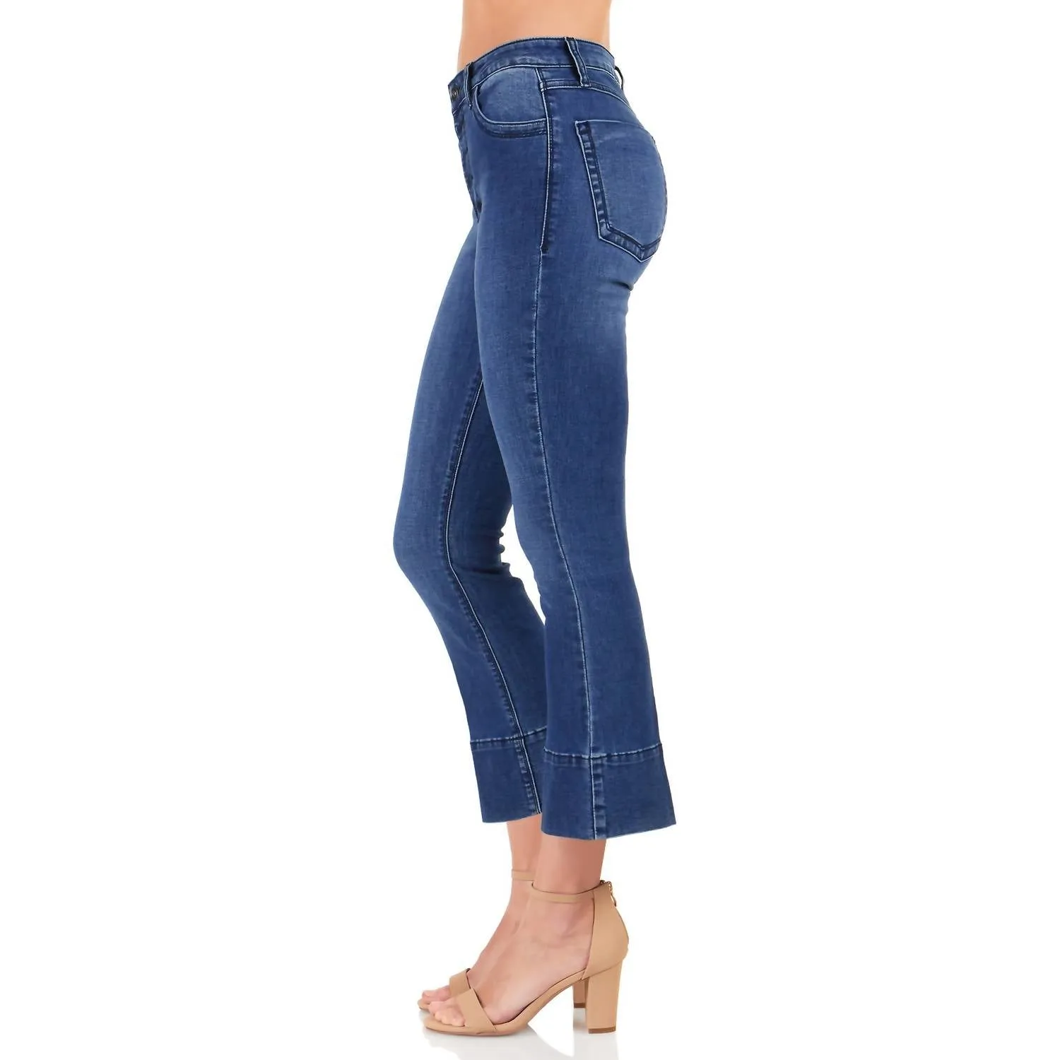 Starlet Crop Jean In Medium Wash