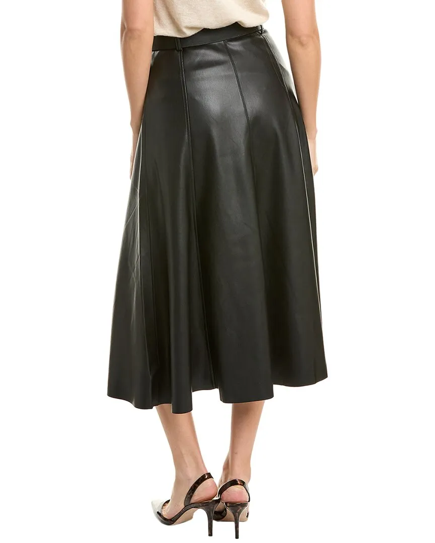 Stella   Lorenzo Belted A-Line Skirt