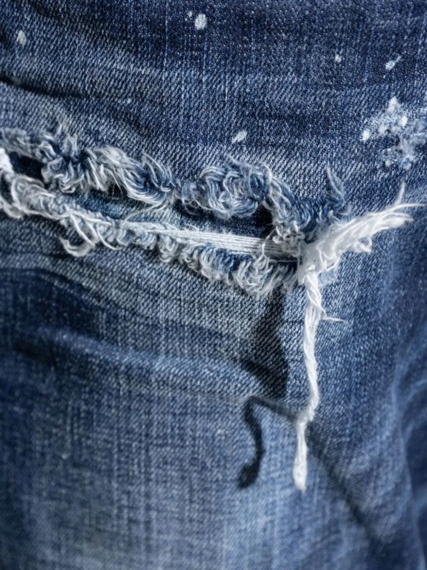 Straight Blue Jeans