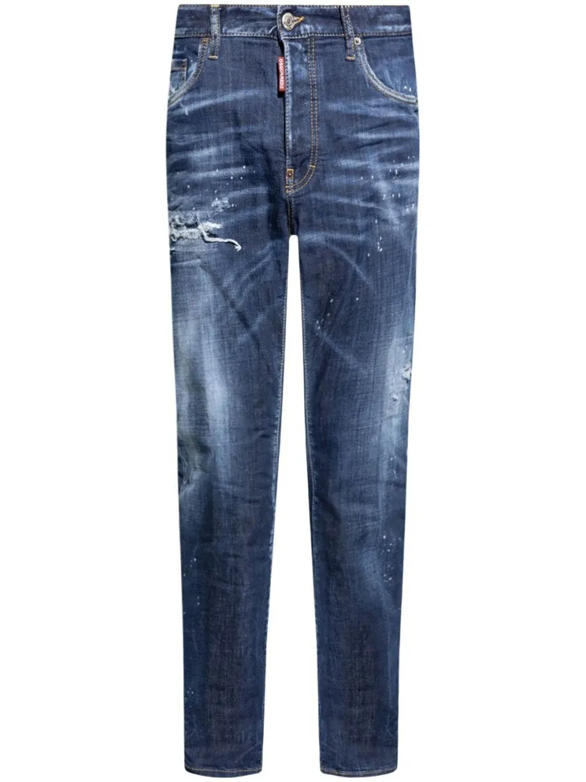 Straight Blue Jeans