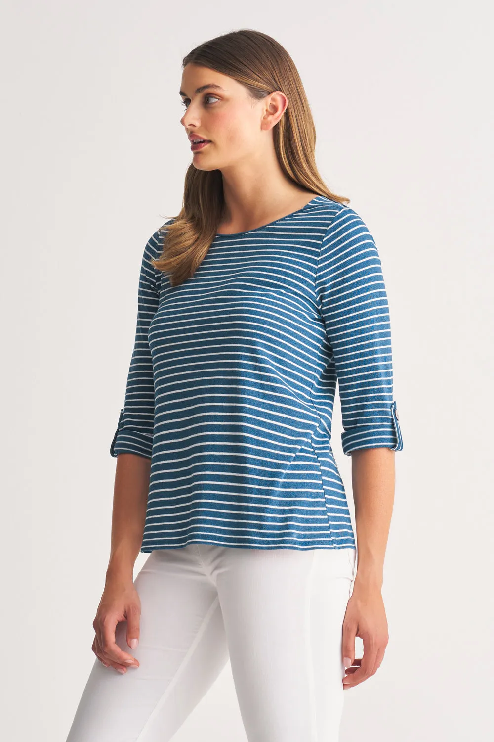 Stripe Bateau T-Shirt - Nautical Stripe