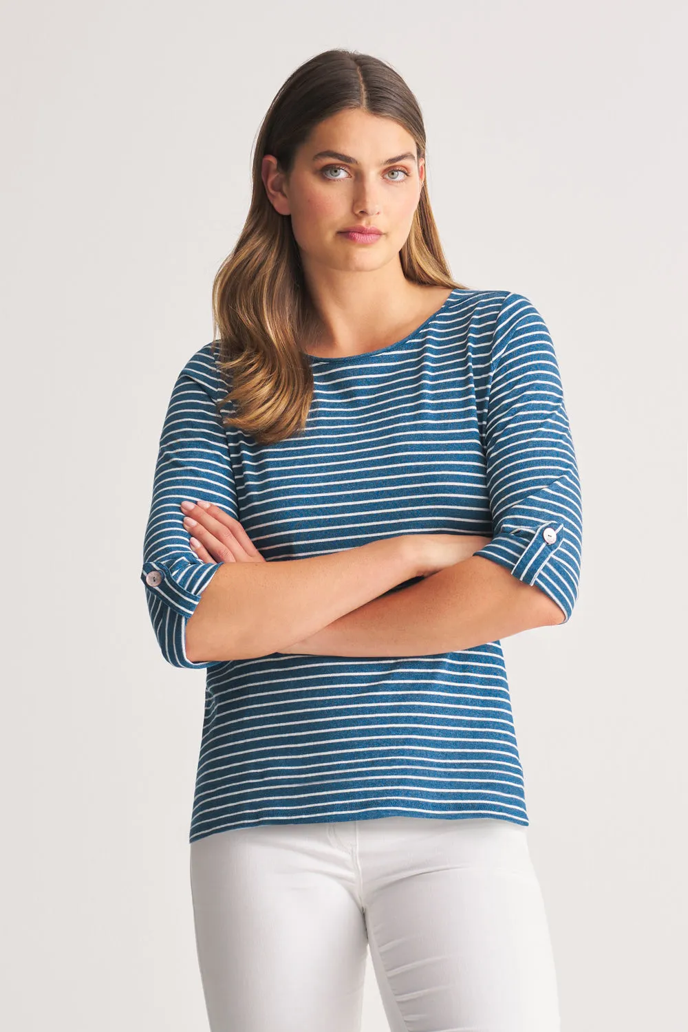 Stripe Bateau T-Shirt - Nautical Stripe