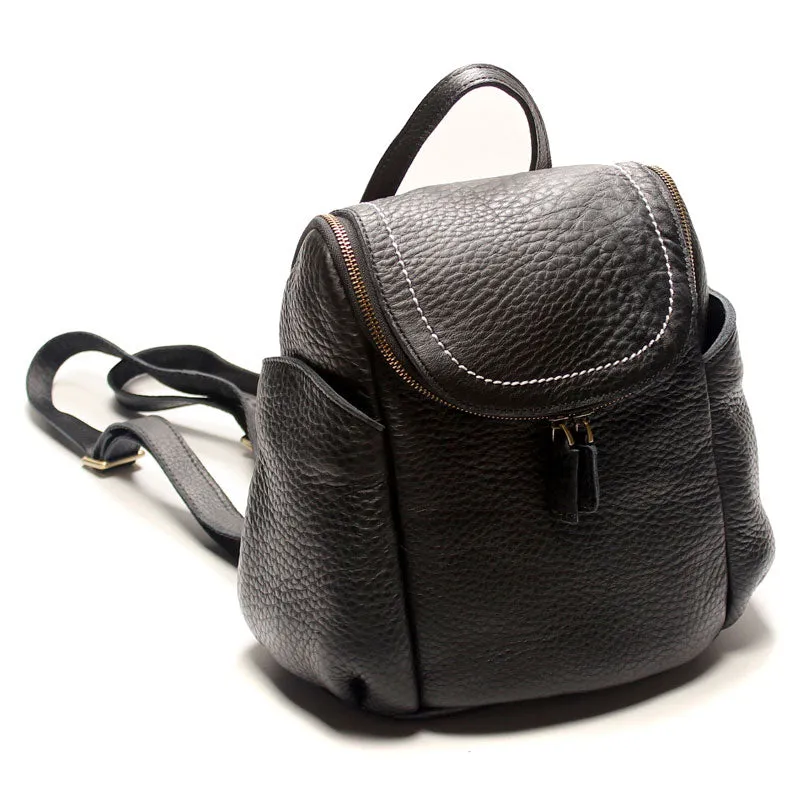 Stylish LEATHER WOMEN Backpacks Purses Cute Vintage School Backpacks FOR WOMEN