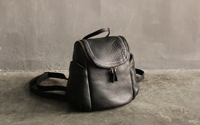 Stylish LEATHER WOMEN Backpacks Purses Cute Vintage School Backpacks FOR WOMEN