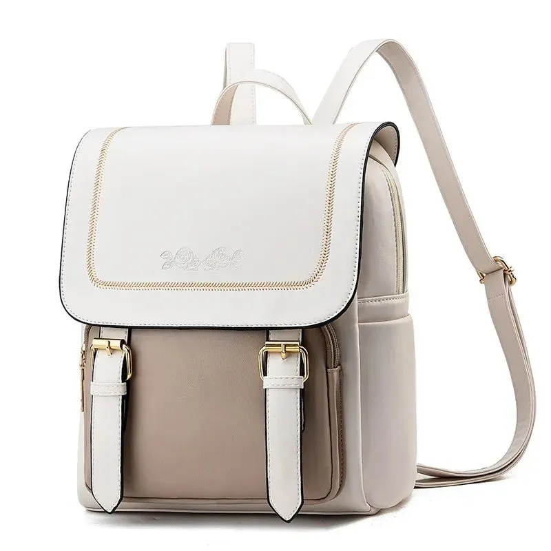 Stylish Multi-Function PU Leather Backpack