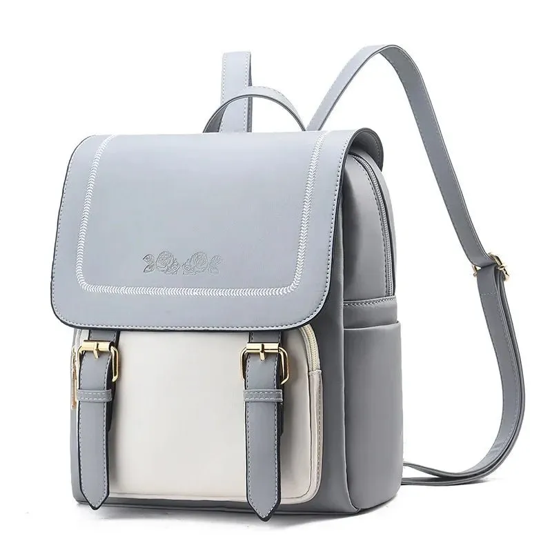 Stylish Multi-Function PU Leather Backpack