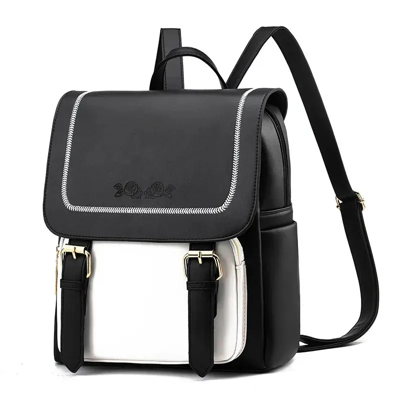 Stylish Multi-Function PU Leather Backpack