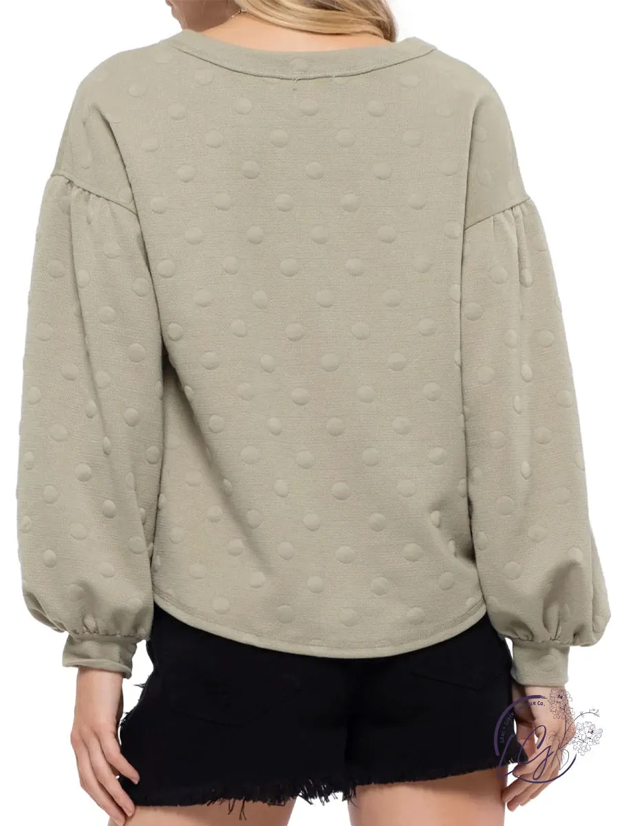 Swiss Dot Sweatshirt