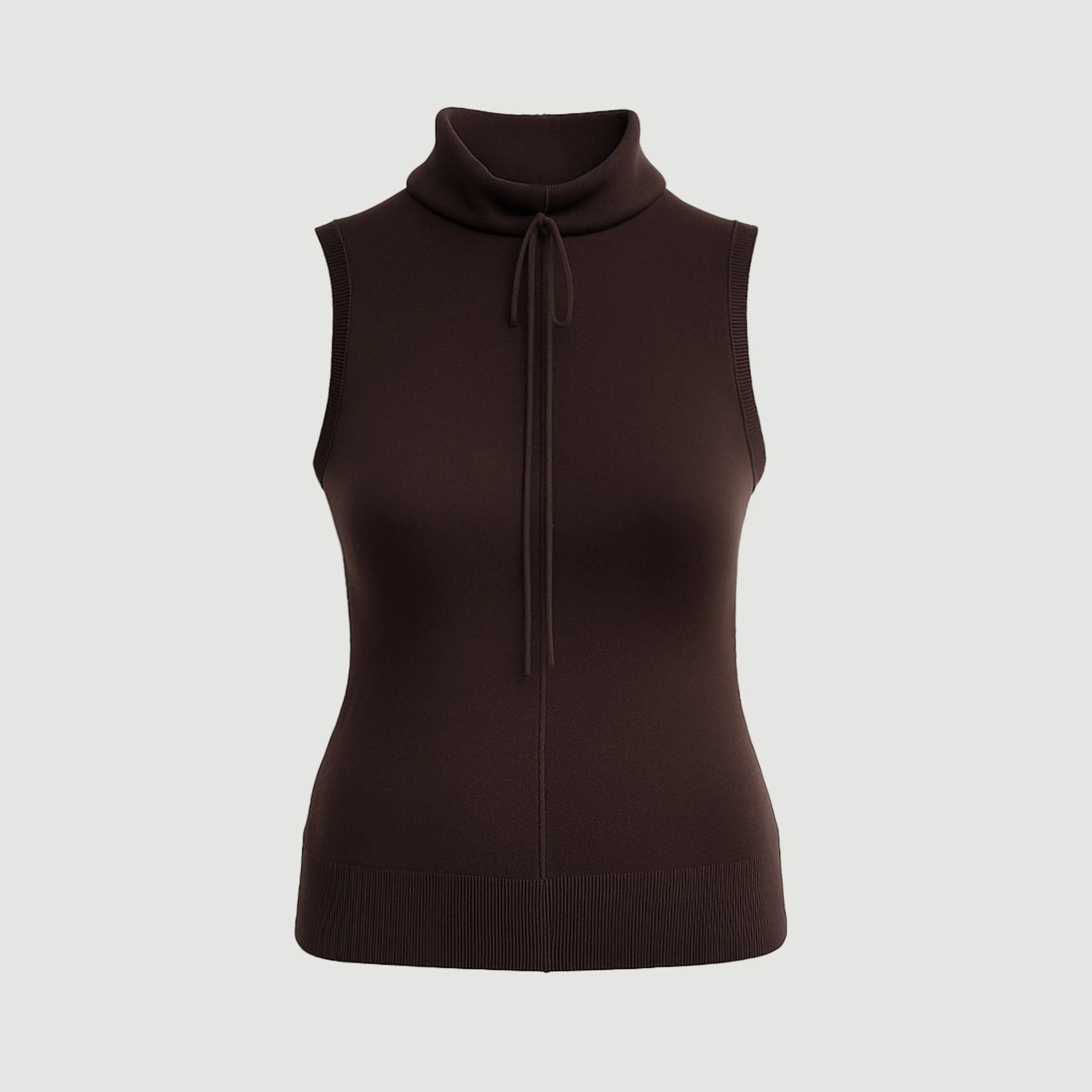 Tammy Cinched-Neck Tencel-Blend Top