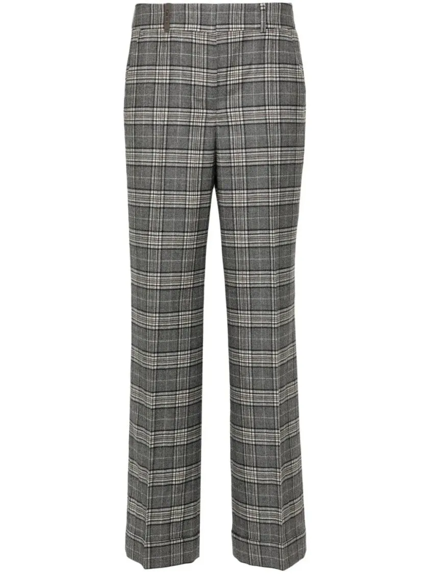 Tartan-Check Trousers