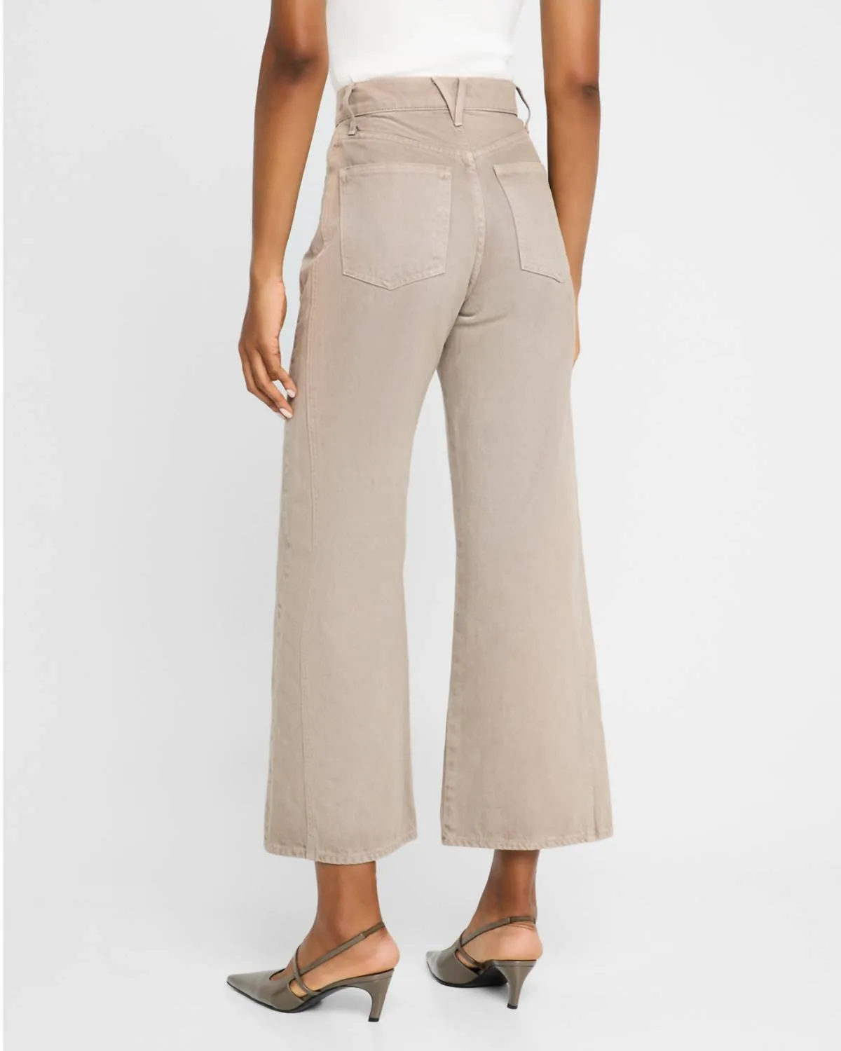 Taylor Cropped High Rise Jeans In Graphite