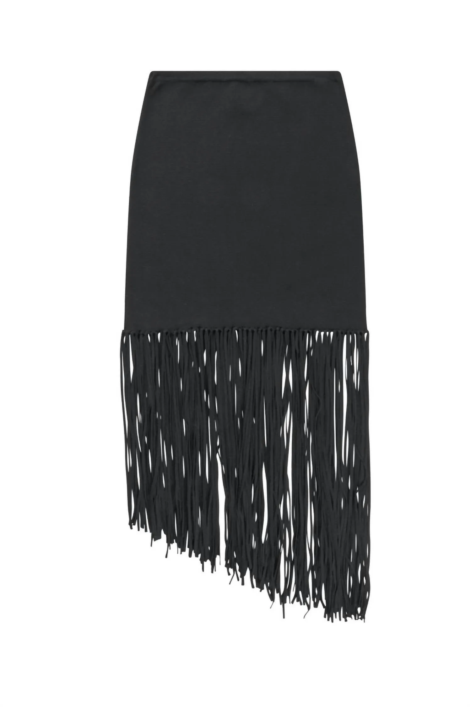 Tayru Fringe Skirt In Black
