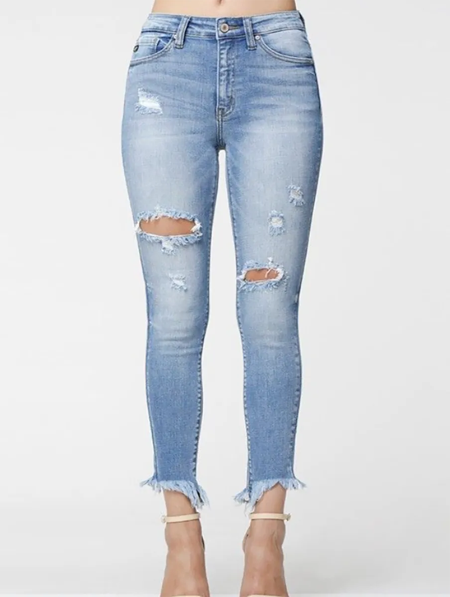Tessa High Rise Ankle Skinny By KanCan
