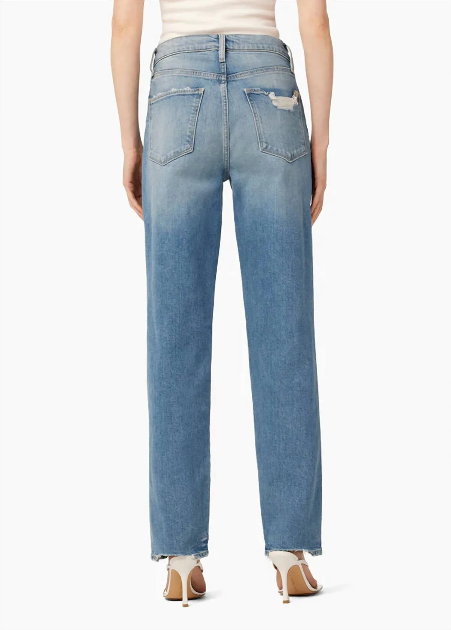 The 90S Niki Mid Rise Boyfriend Jean In Chances Destruct