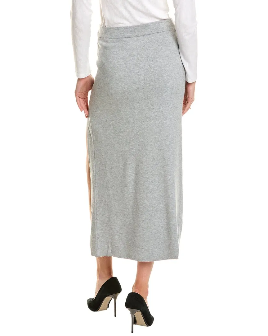 THEO The Label Nomia Slit Midi Skirt