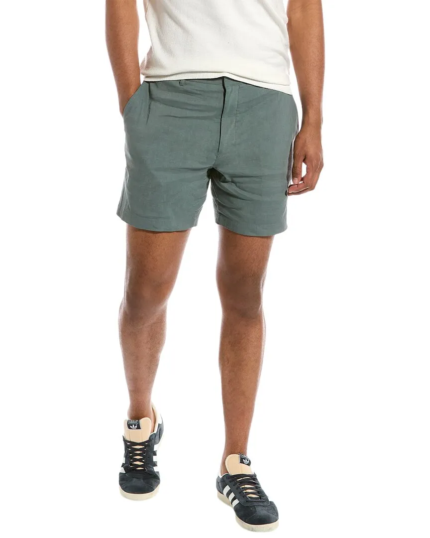Theory Curtis Linen-Blend Short