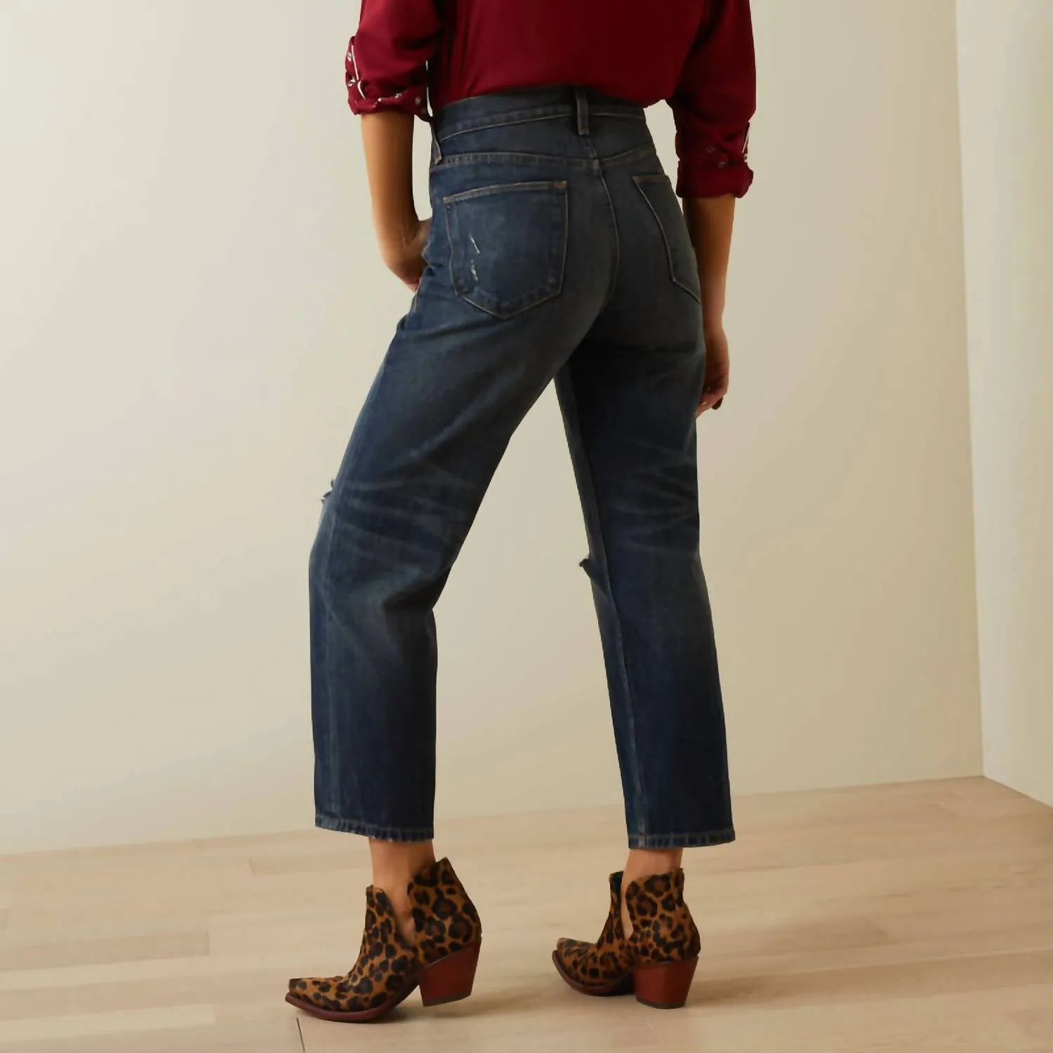 Tomboy Straight Jeans In Bora Bora