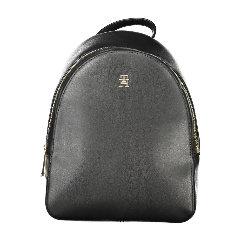 Tommy Hilfiger Black Polyethylene Women Backpack