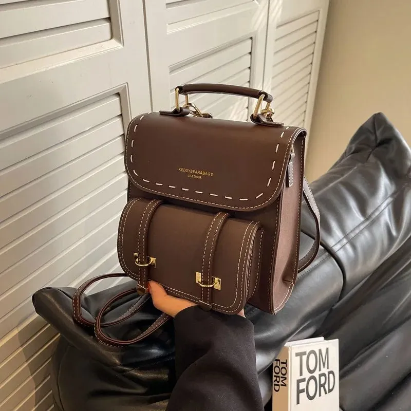 Trendy Colorblock Multi-Style Backpack