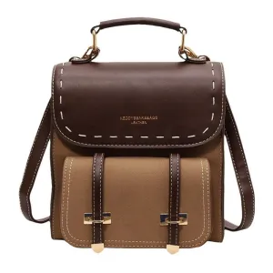 Trendy Colorblock Multi-Style Backpack