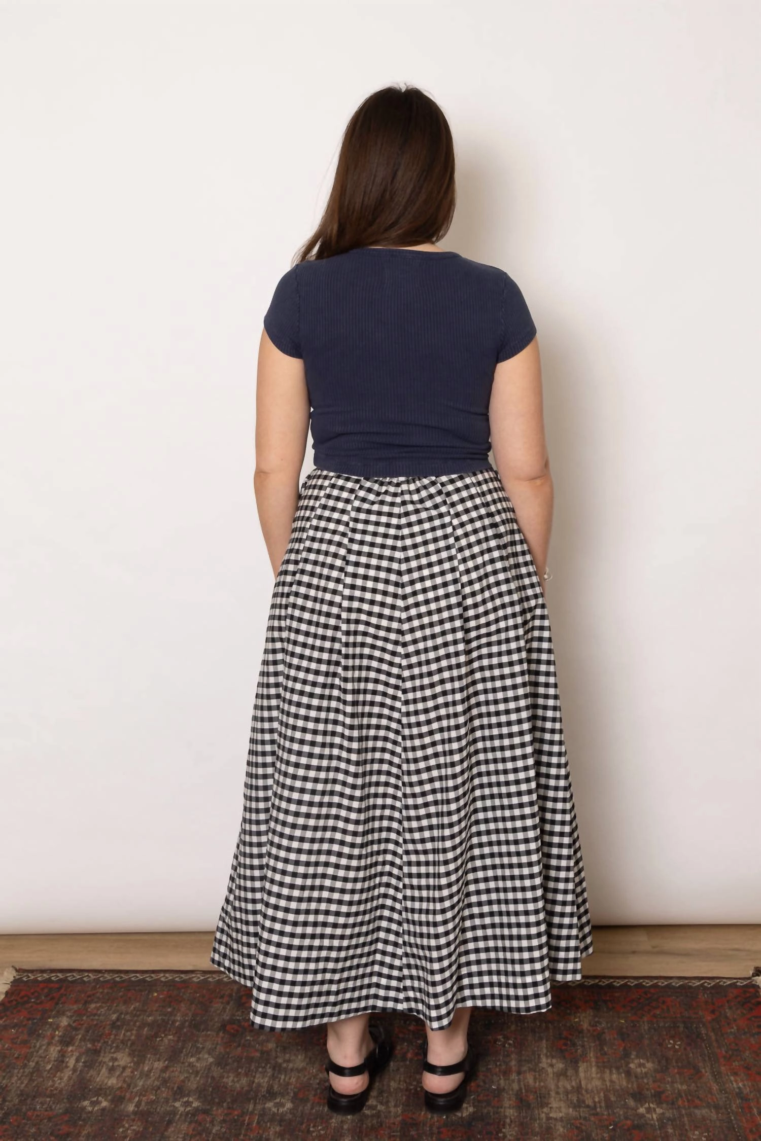 Trouser Skirt In Black/white