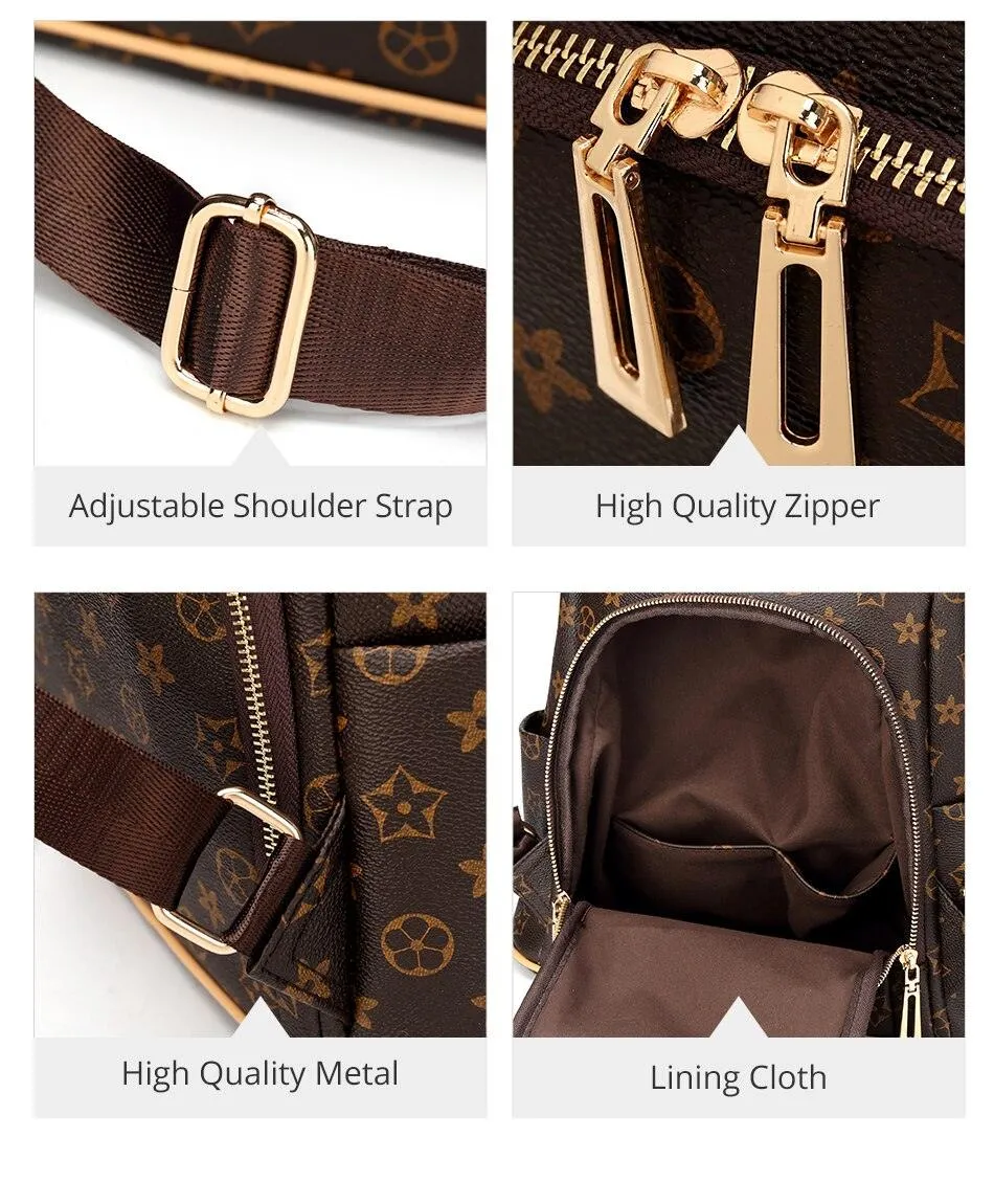 Vintage anti-thief backpacks