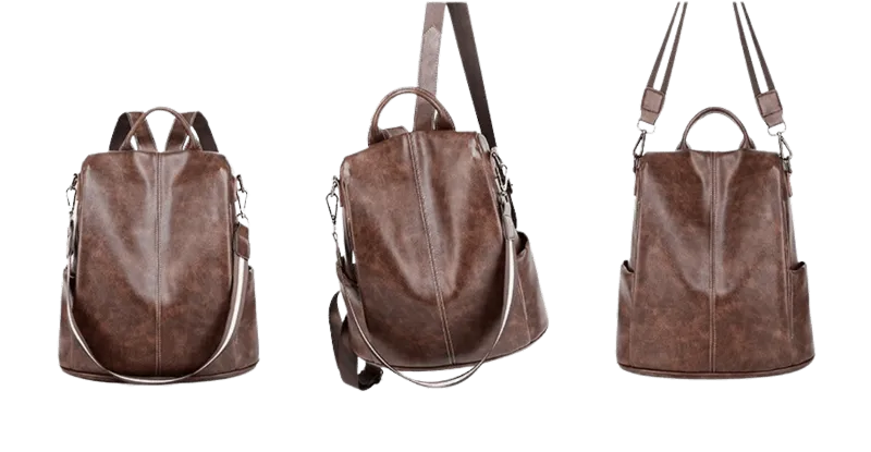 Vintage anti-thief backpacks