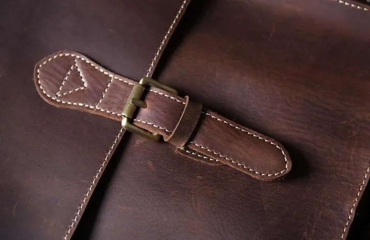 Vintage Brown Leather Mens Backpack Satchel Backpack School Backpack for men