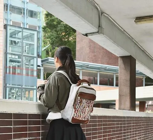 Vintage Canvas Gray Mens Backpack Canvas Travel Bag Canvas School Bag for Men