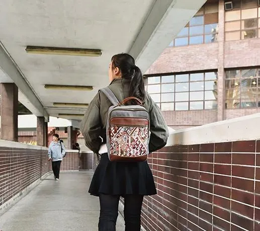 Vintage Canvas Gray Mens Backpack Canvas Travel Bag Canvas School Bag for Men