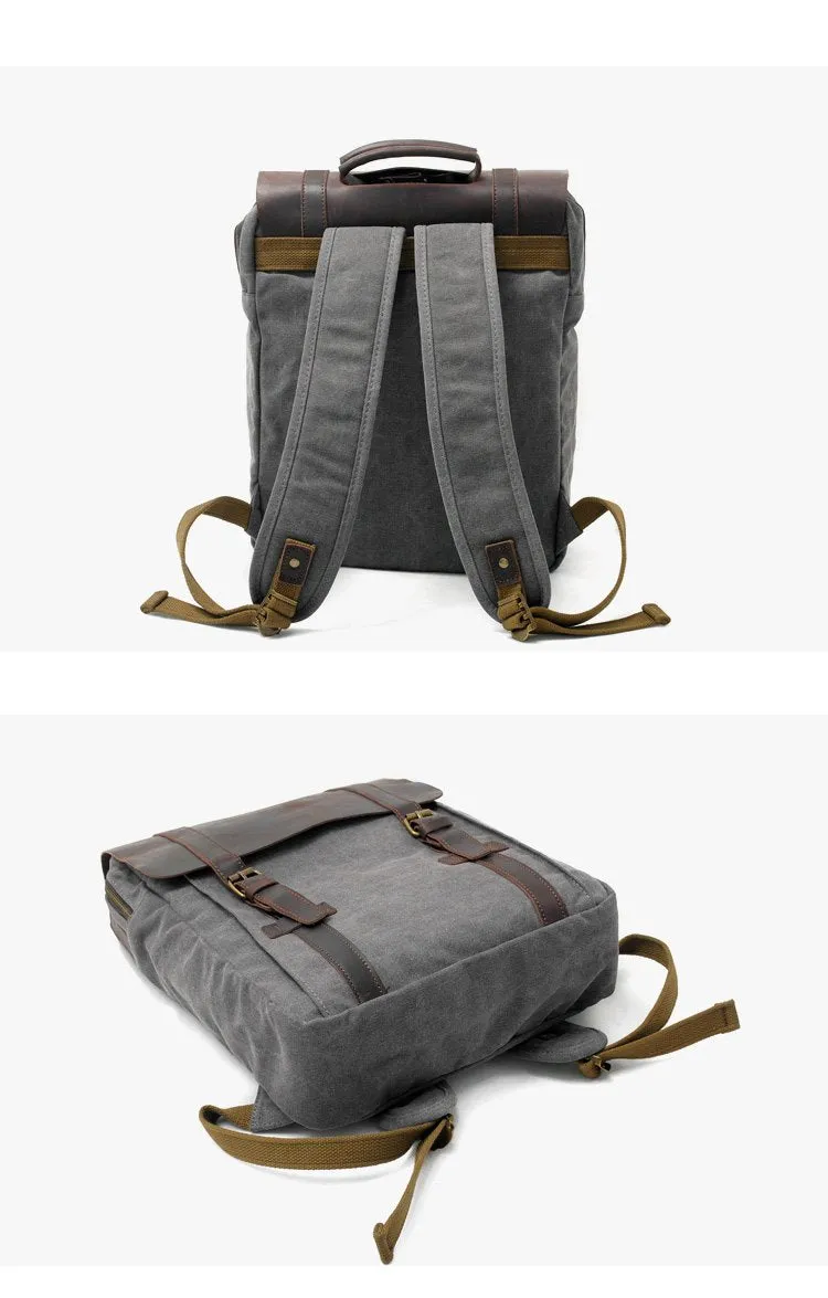 Vintage Canvas Mens Womens Large Pink College Backpack 14'' Green Travel Backpack Computer Backpack For Men