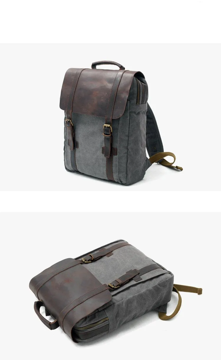 Vintage Canvas Mens Womens Large Pink College Backpack 14'' Green Travel Backpack Computer Backpack For Men