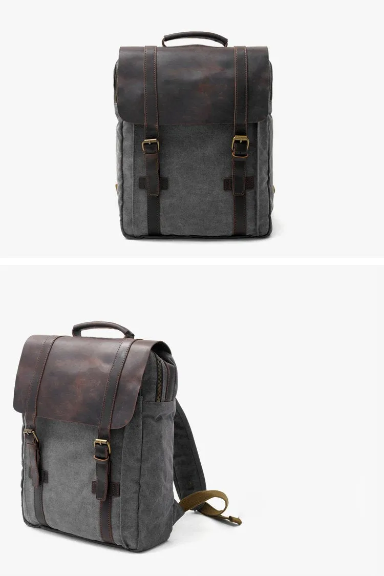 Vintage Canvas Mens Womens Large Pink College Backpack 14'' Green Travel Backpack Computer Backpack For Men