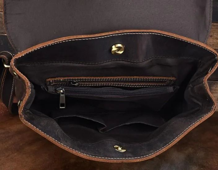 Vintage Leather Coffee Mens Backpack Satchel Backpack Travel Backpack Bags for Men