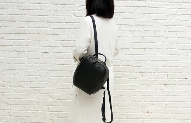 Vintage LEATHER WOMEN Backpack Purses Cute School Backpacks FOR WOMEN