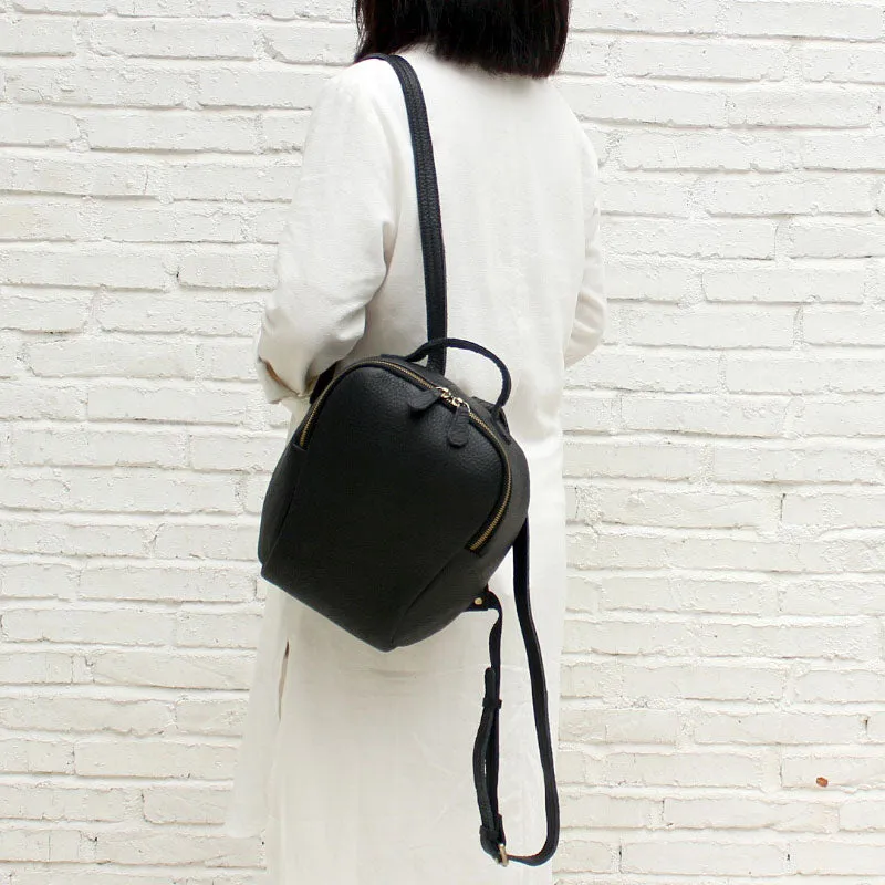 Vintage LEATHER WOMEN Backpack Purses Cute School Backpacks FOR WOMEN