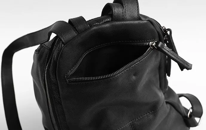 Vintage LEATHER WOMEN Barrel Backpacks School Bucket Backpacks FOR WOMEN