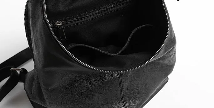 Vintage LEATHER WOMEN Barrel Backpacks School Bucket Backpacks FOR WOMEN