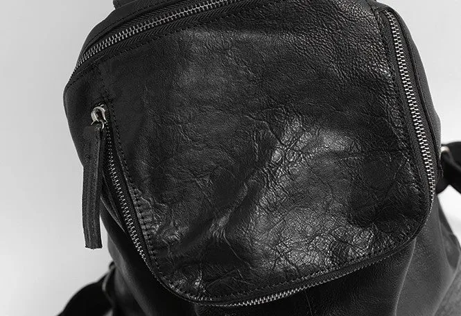 Vintage LEATHER WOMEN Barrel Backpacks School Bucket Backpacks FOR WOMEN
