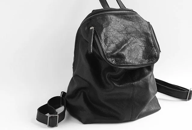 Vintage LEATHER WOMEN Barrel Backpacks School Bucket Backpacks FOR WOMEN