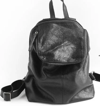 Vintage LEATHER WOMEN Barrel Backpacks School Bucket Backpacks FOR WOMEN