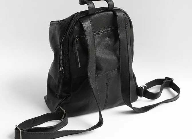 Vintage LEATHER WOMEN Barrel Backpacks School Bucket Backpacks FOR WOMEN