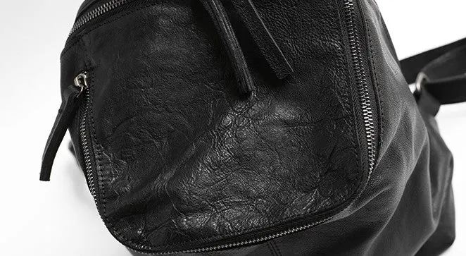 Vintage LEATHER WOMEN Barrel Backpacks School Bucket Backpacks FOR WOMEN