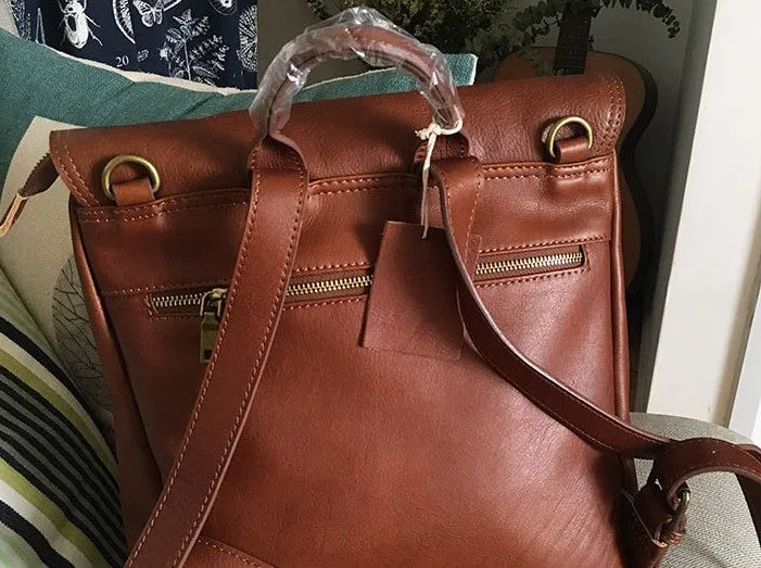 Vintage LEATHER WOMENs Backpack School Backpack Travel Backpack FOR WOMEN