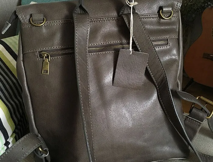 Vintage LEATHER WOMENs Backpack School Backpack Travel Backpack FOR WOMEN