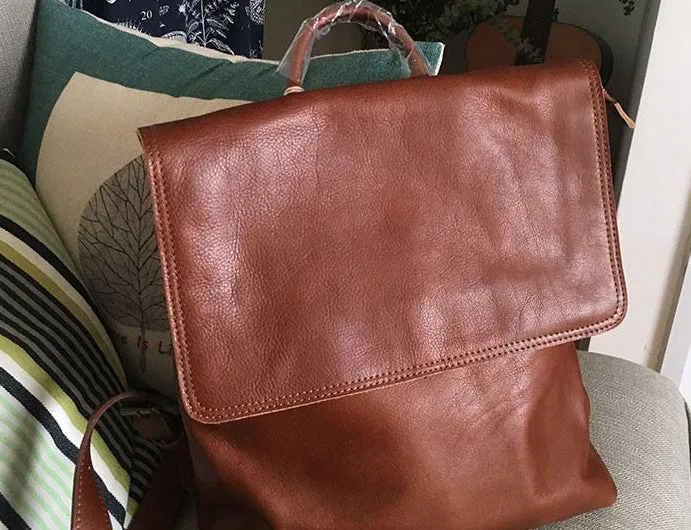 Vintage LEATHER WOMENs Backpack School Backpack Travel Backpack FOR WOMEN