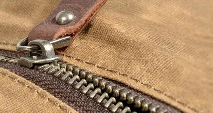 Waxed Canvas Leather Mens Backpack Canvas Travel Backpack Canvas School Backpack for Men