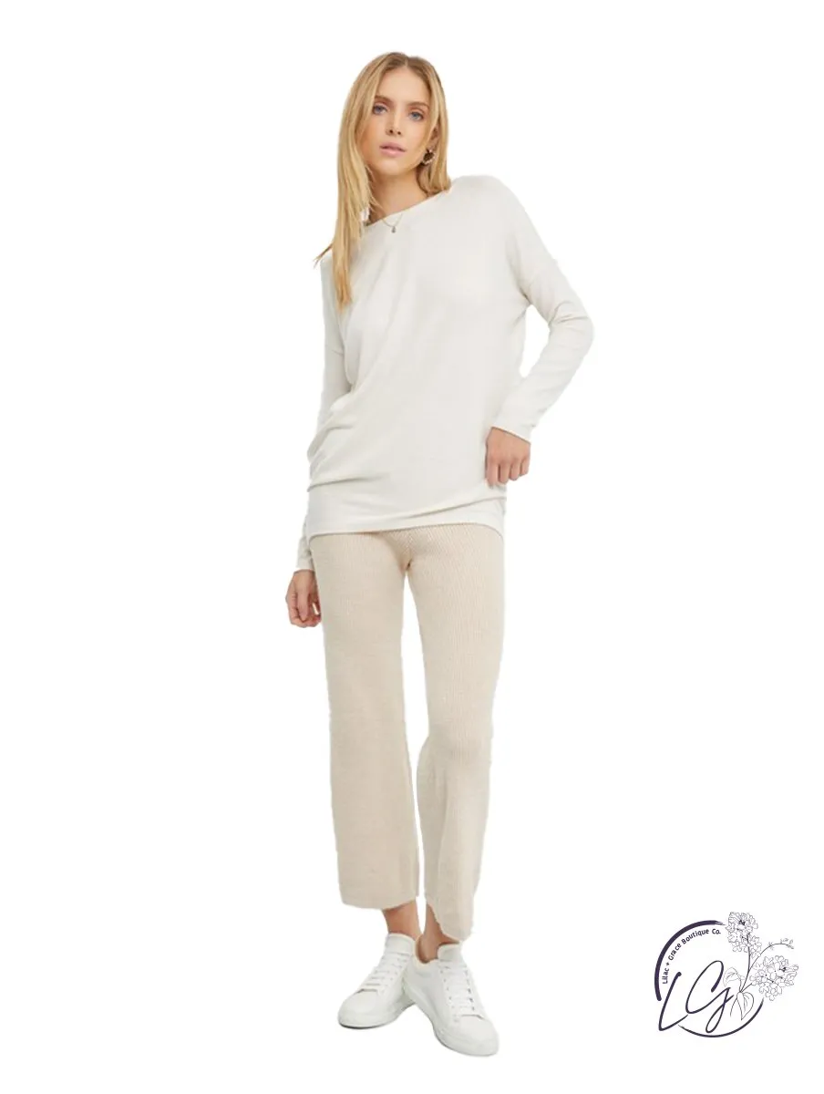 Whispering Waves Boatneck Long Sleeve