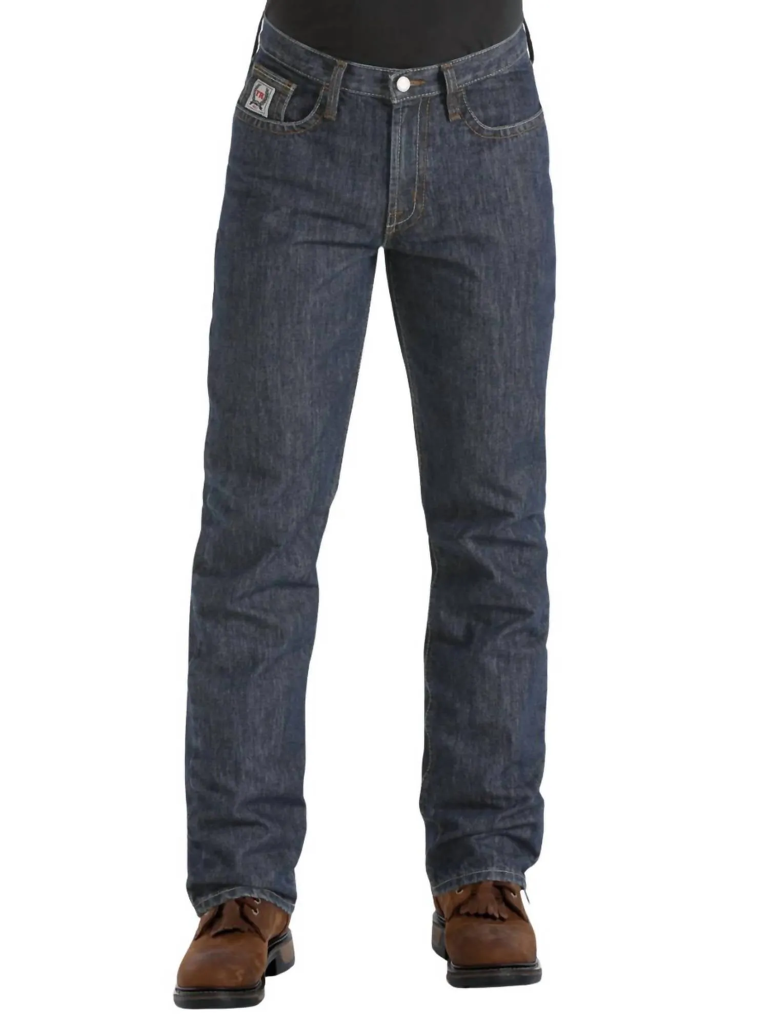 White Label Fire Resistant Straight Leg Jeans - Length 34" In Indigo